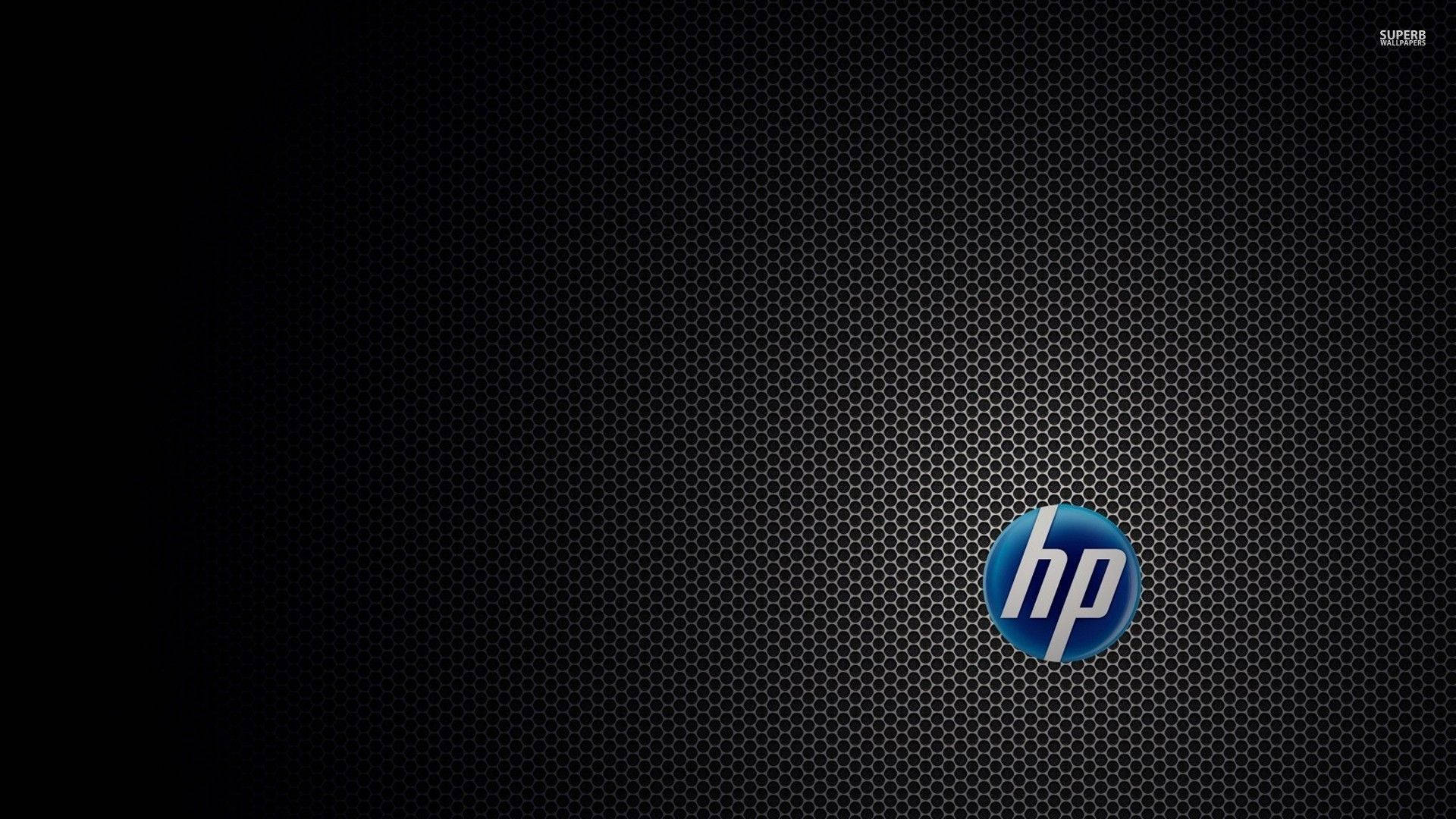 HP, old logo, blue, Full HD Desktop Wallpaper