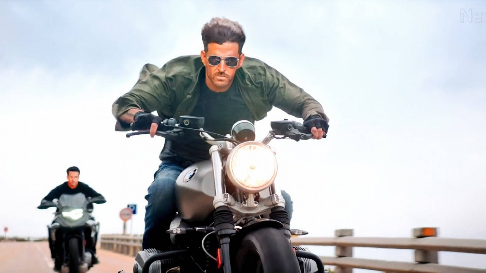 Hrithik Roshan War, motorcycle, coastal road, HD Desktop Wallpaper