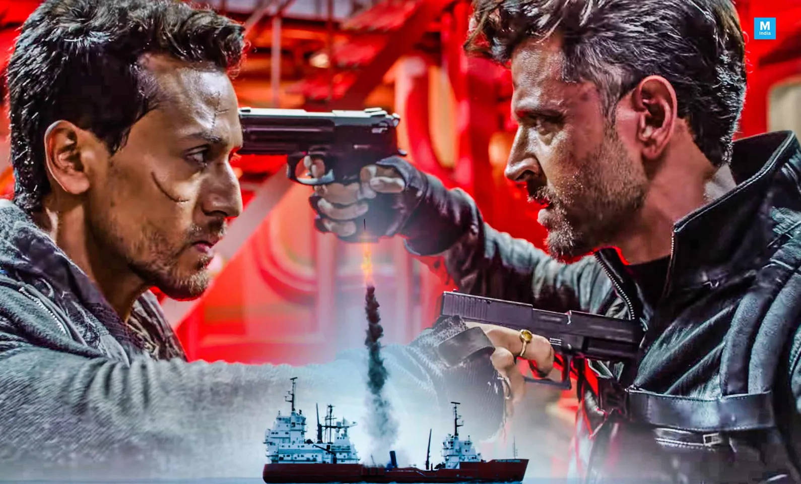 Hrithik Roshan War, face off, guns drawn, HD Desktop Wallpaper
