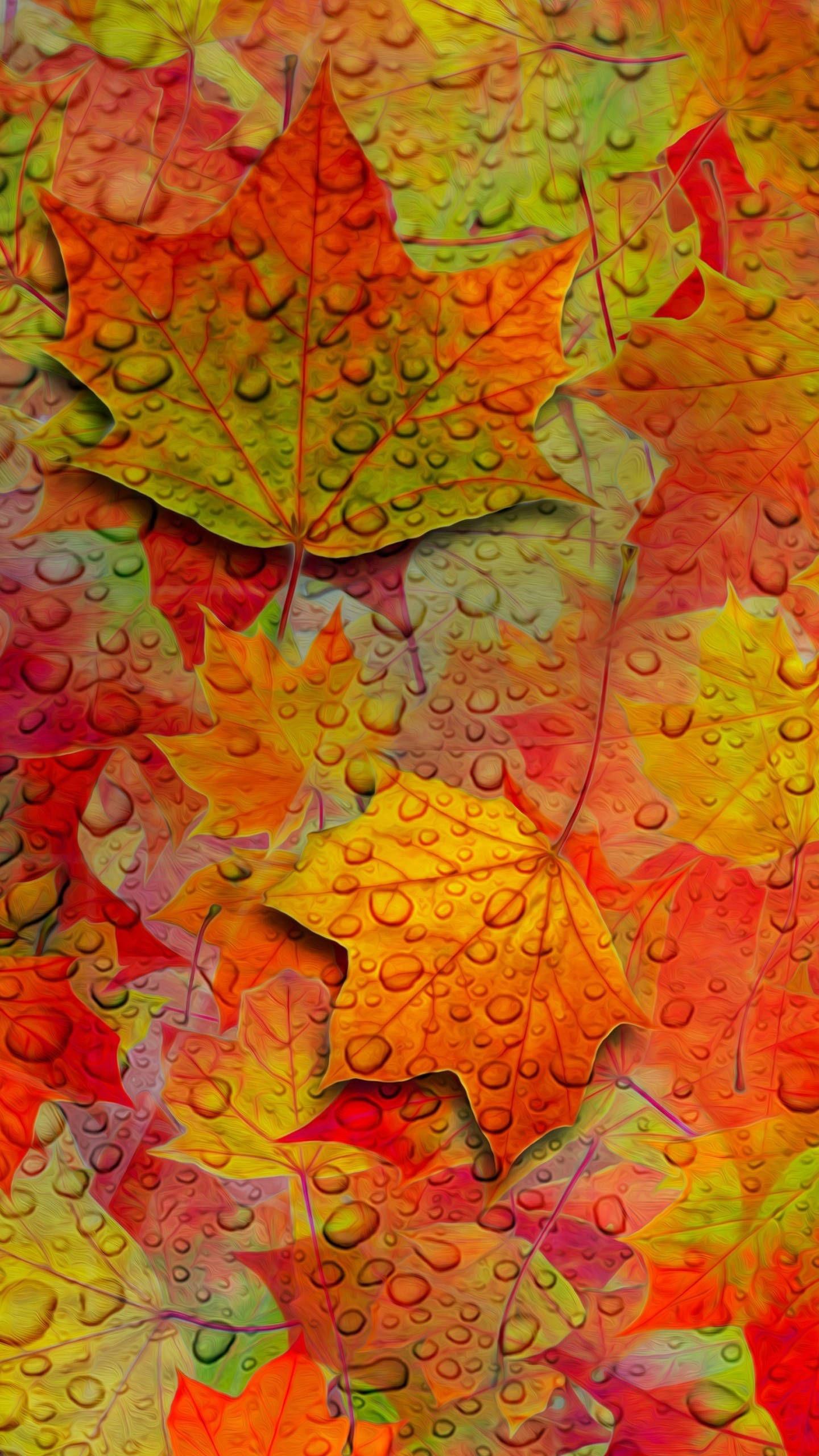 HTC, Maple Leaves, fiery reds, 2K Phone Wallpaper