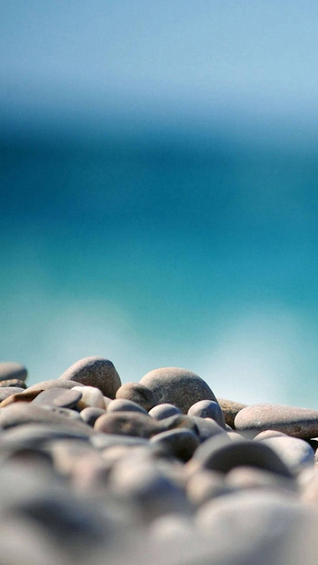 Htc, Stone Pebbles, turquoise ocean, Full HD Phone Wallpaper