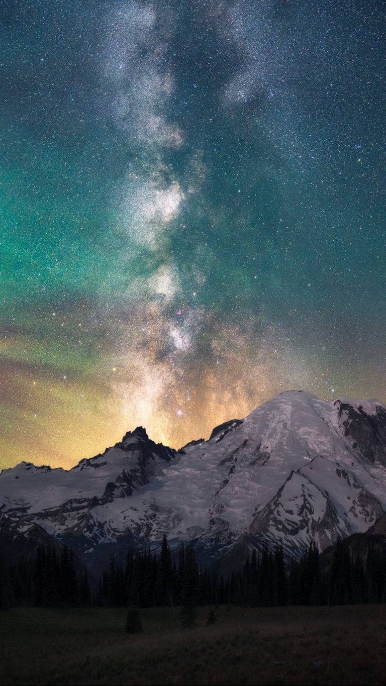 Huawei Honor, mountains, night, HD Phone Wallpaper