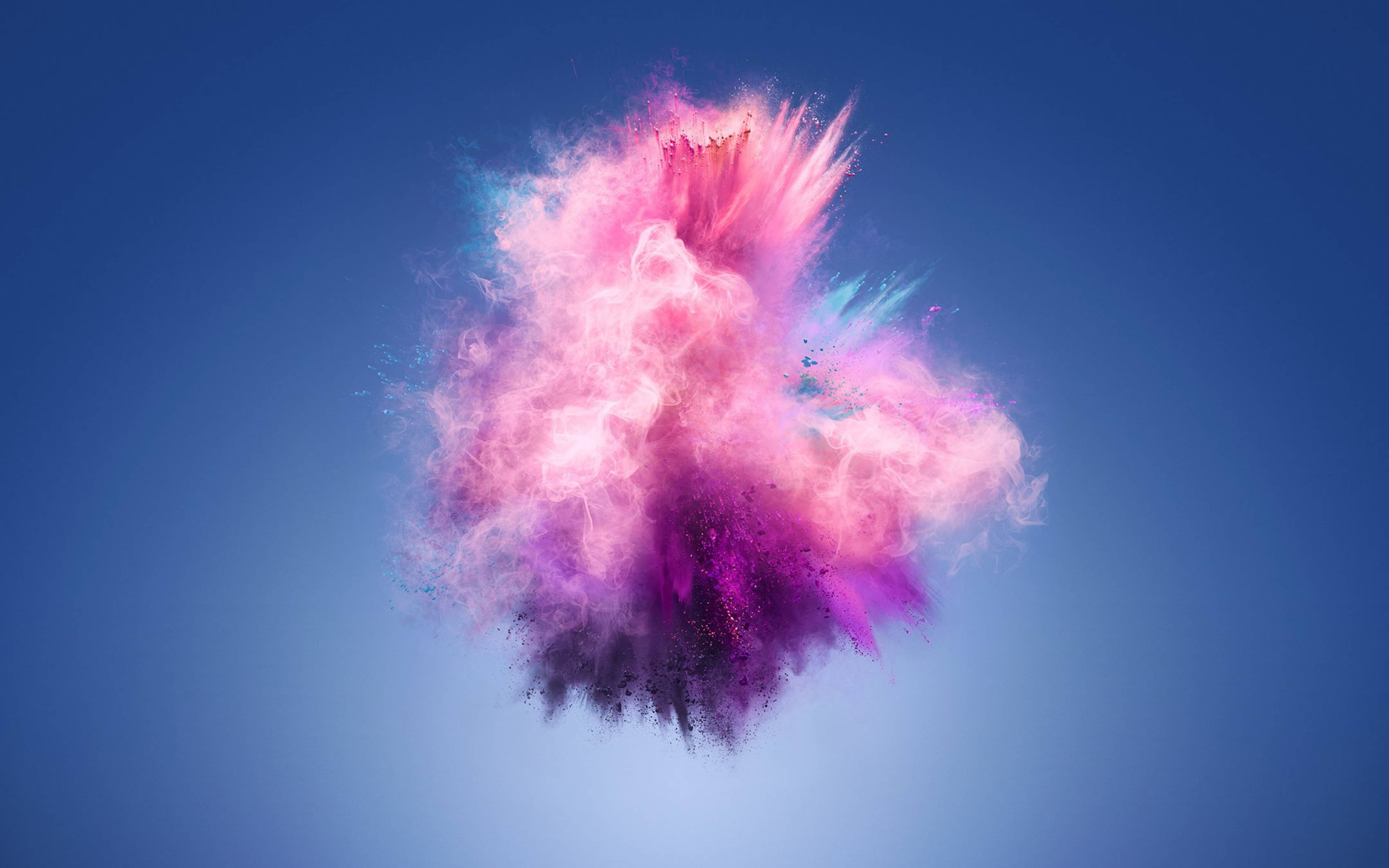 Huawei, Pink Splash, pink, 5K Desktop Wallpaper