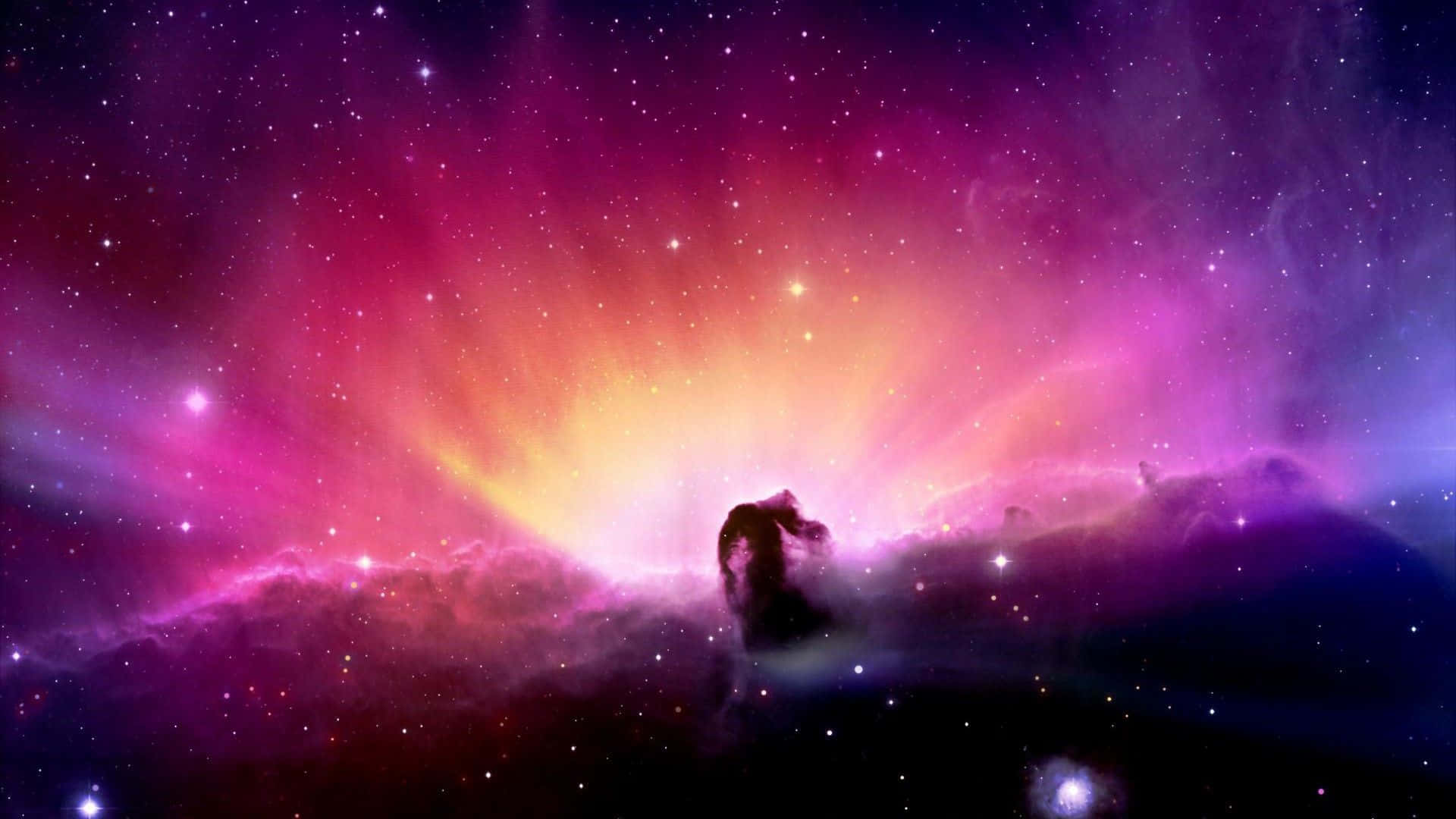 Hubble 4K, cosmic nebula, pink purple, Full HD Desktop Wallpaper