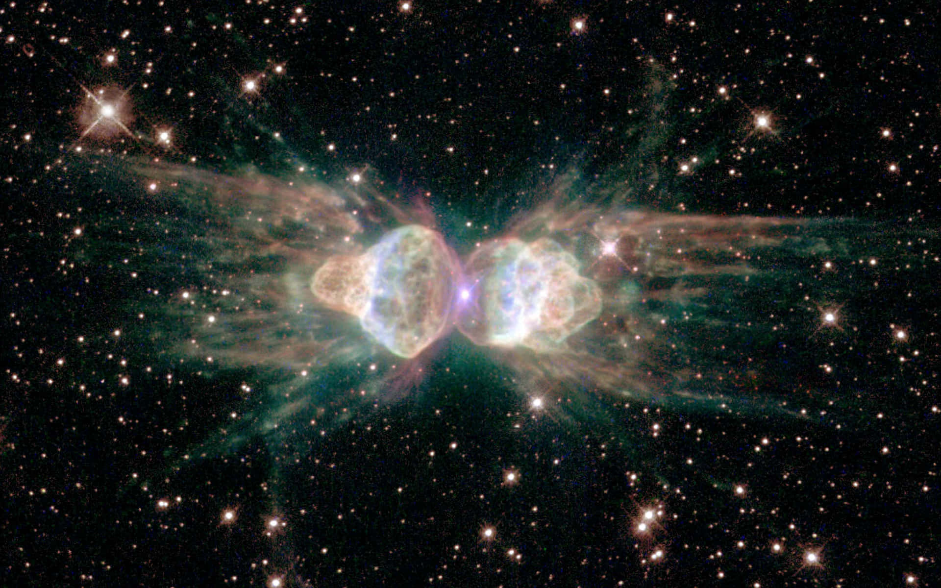 Hubble Telescope, cosmic nebula, glowing gas clouds, Full HD Desktop Wallpaper