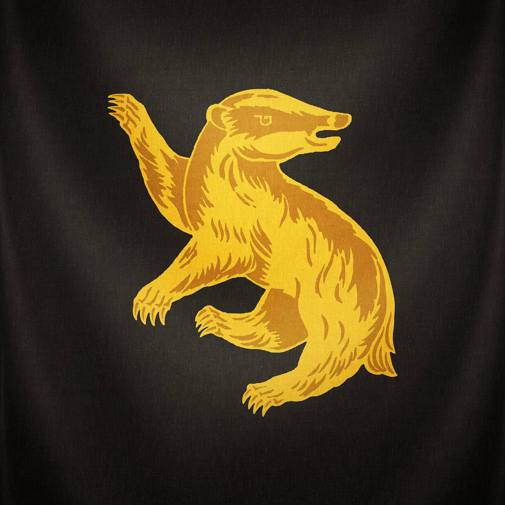 Hufflepuff, badger, golden badger, Full HD Desktop Wallpaper