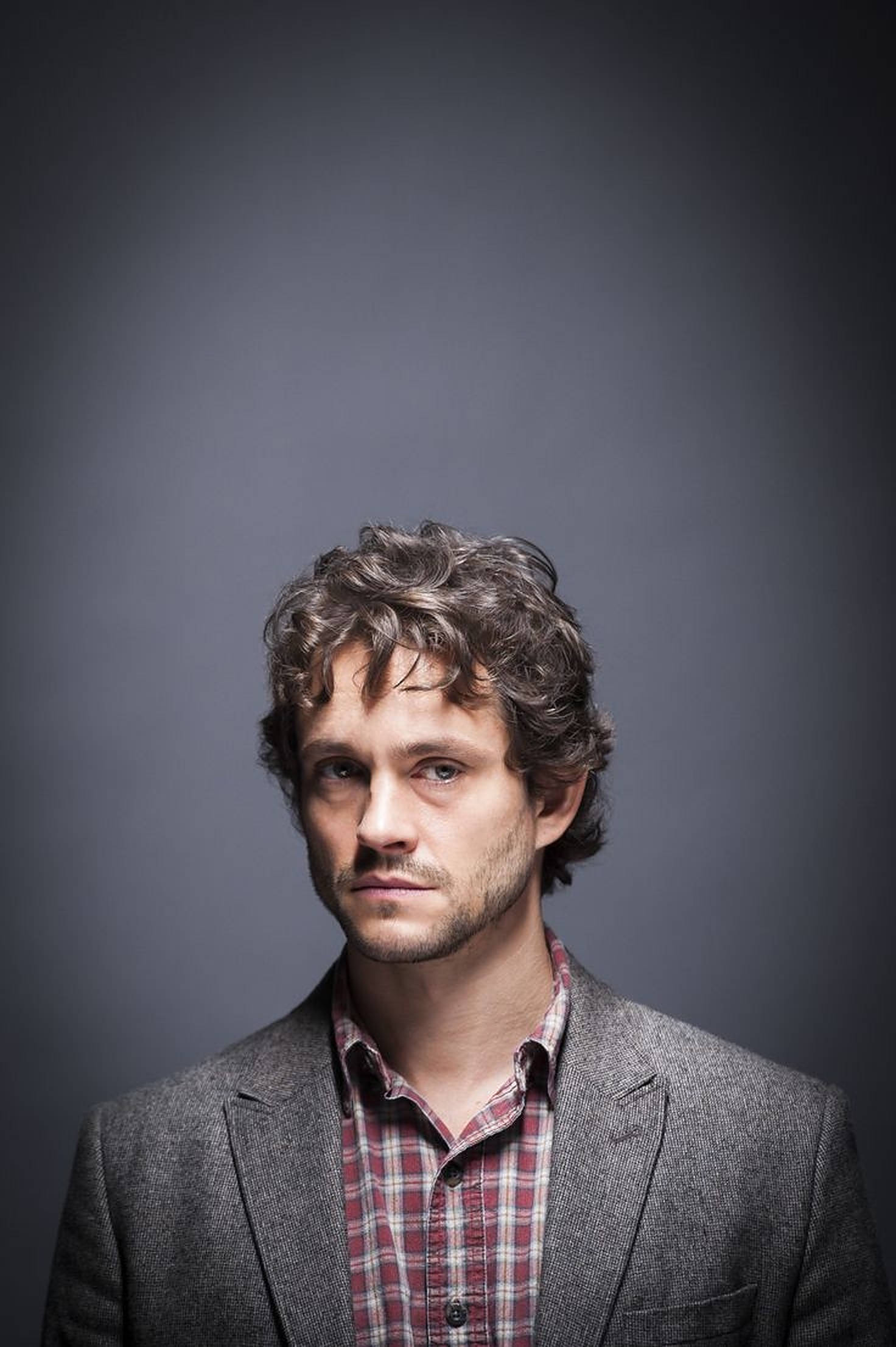 Hugh Dancy, curly hair, beard, Full HD Phone Wallpaper
