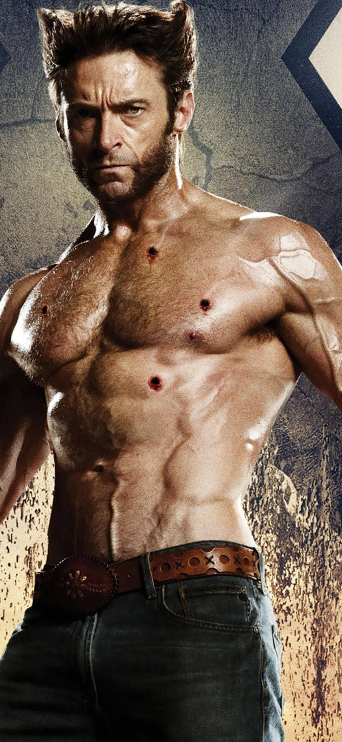 Hugh Jackman, muscle man, pointed ears, Full HD Phone Wallpaper
