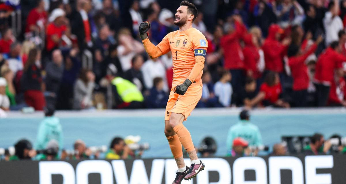 Hugo Lloris, orange jersey, mid air jump shot, SD Desktop Wallpaper