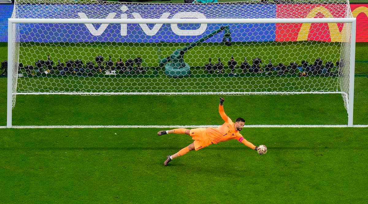 Hugo Lloris, orange, goalkeeper, SD Desktop Wallpaper