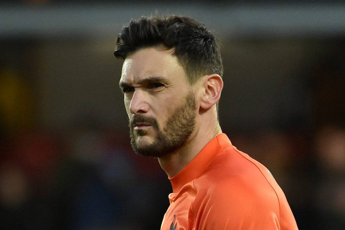 Hugo Lloris, orange jersey, night match, SD Desktop Wallpaper