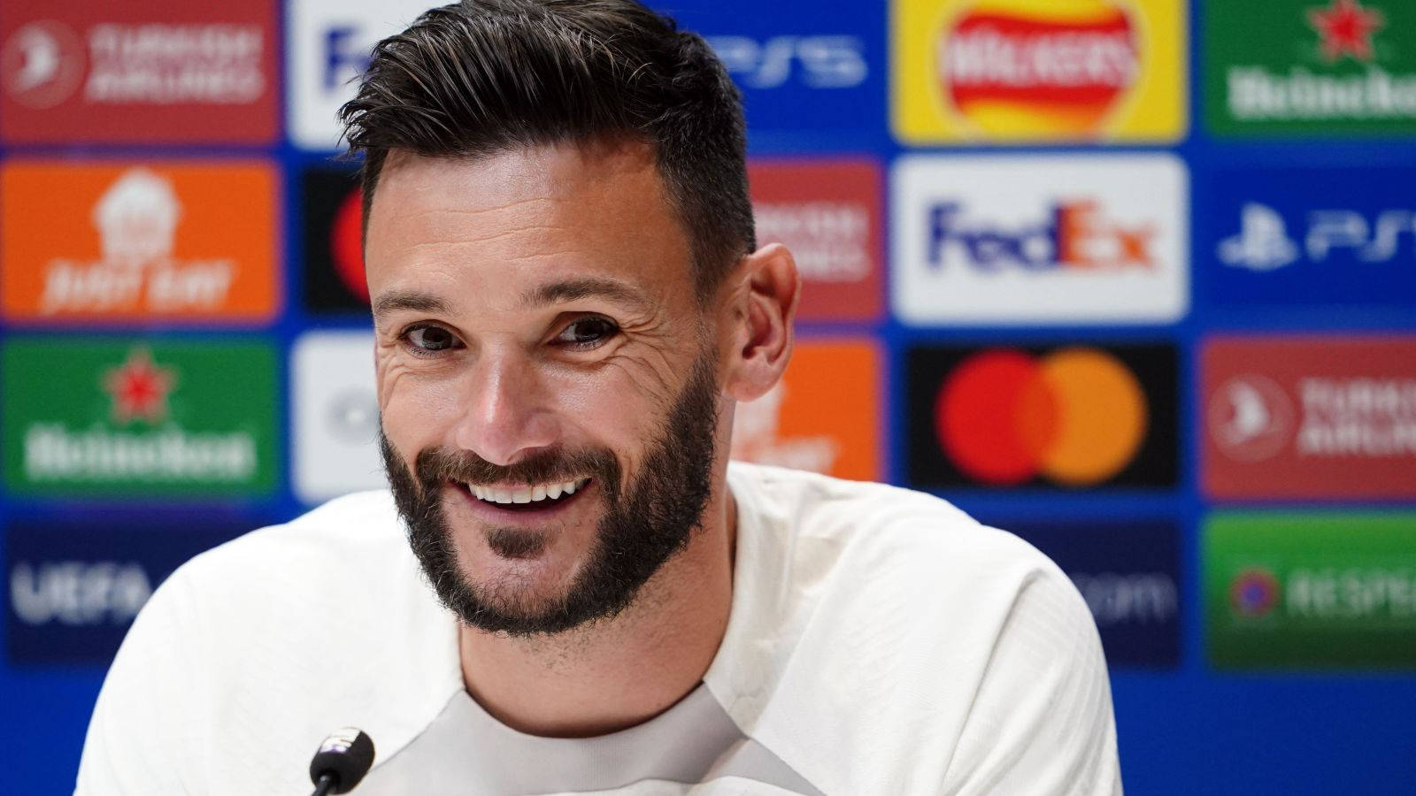 Hugo Lloris, smile, press conference, HD Desktop Wallpaper
