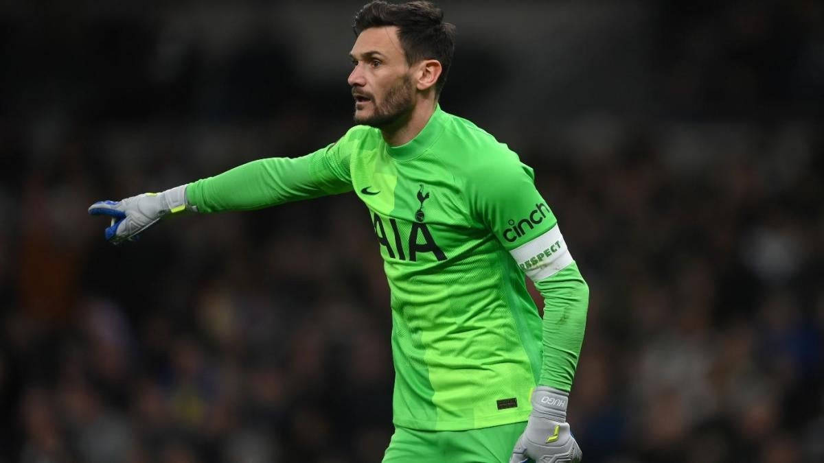 Hugo Lloris, bright green kit, nighttime match, SD Desktop Wallpaper