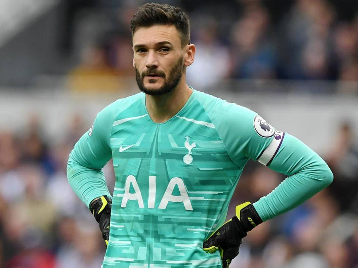 Hugo Lloris, teal kit, stadium pitch, SD Desktop Wallpaper