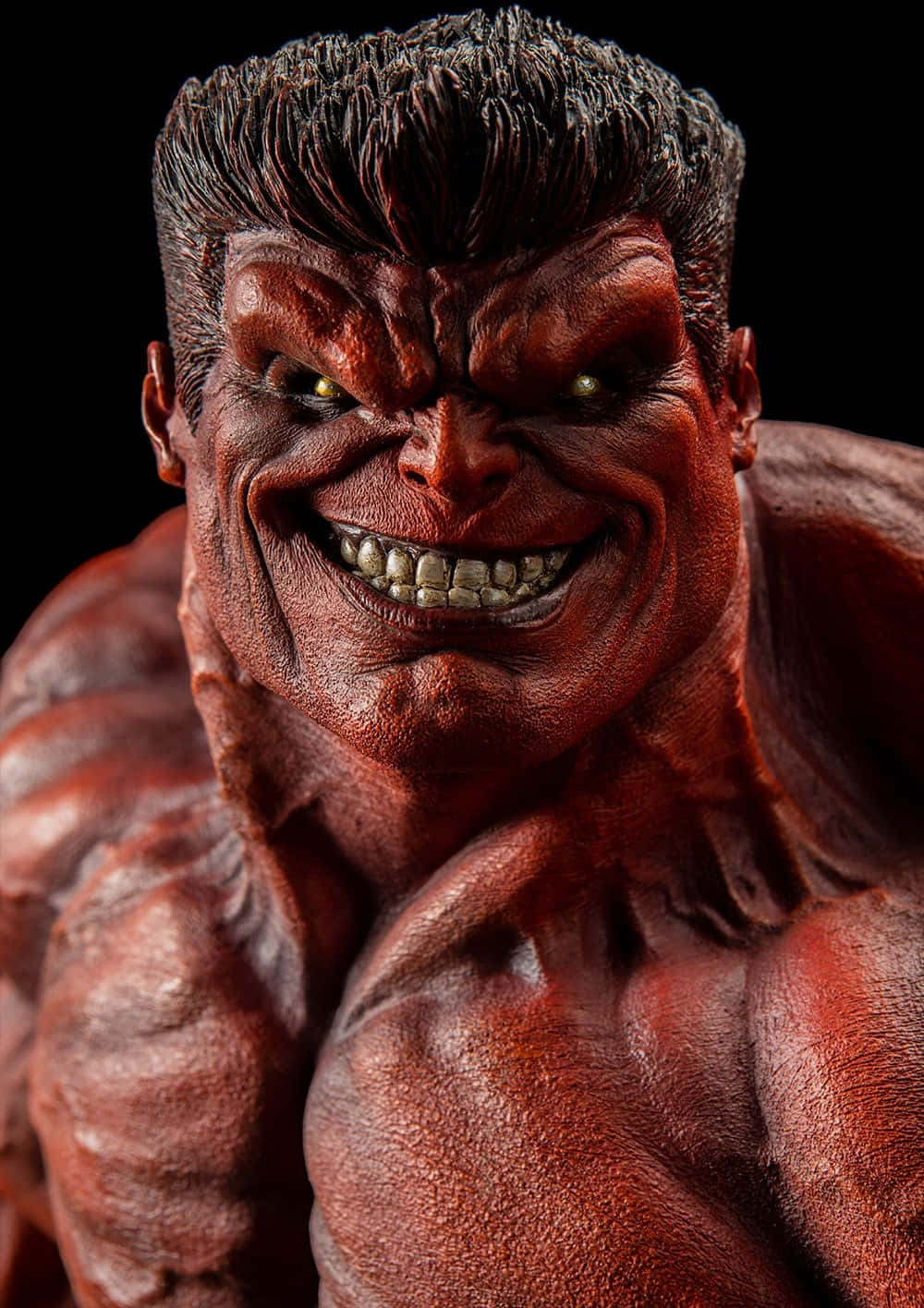 Red Hulk, red-skinned, bulging muscles, HD Phone Wallpaper