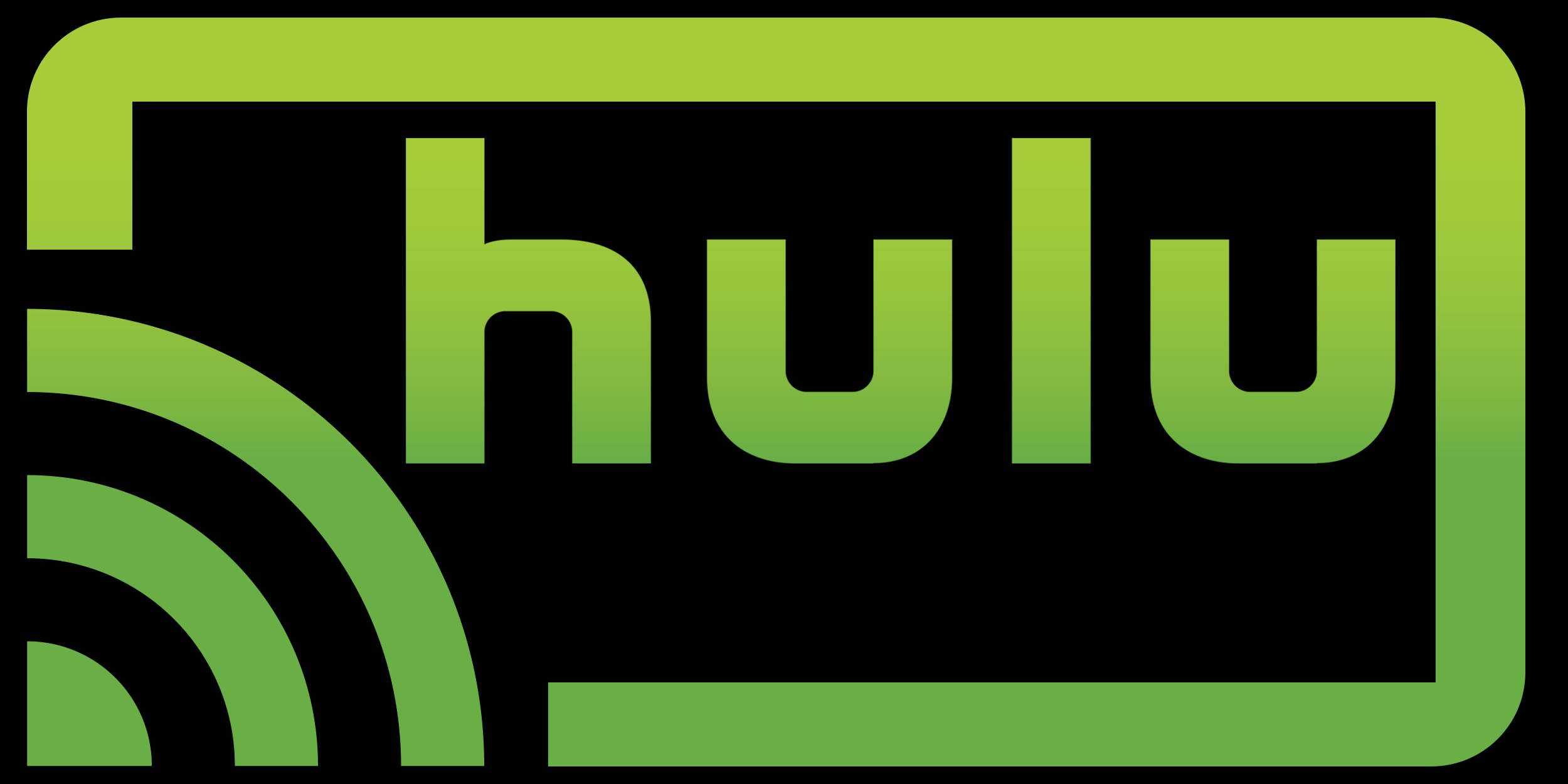 Hulu, green icon, gradient green, Full HD Desktop Wallpaper