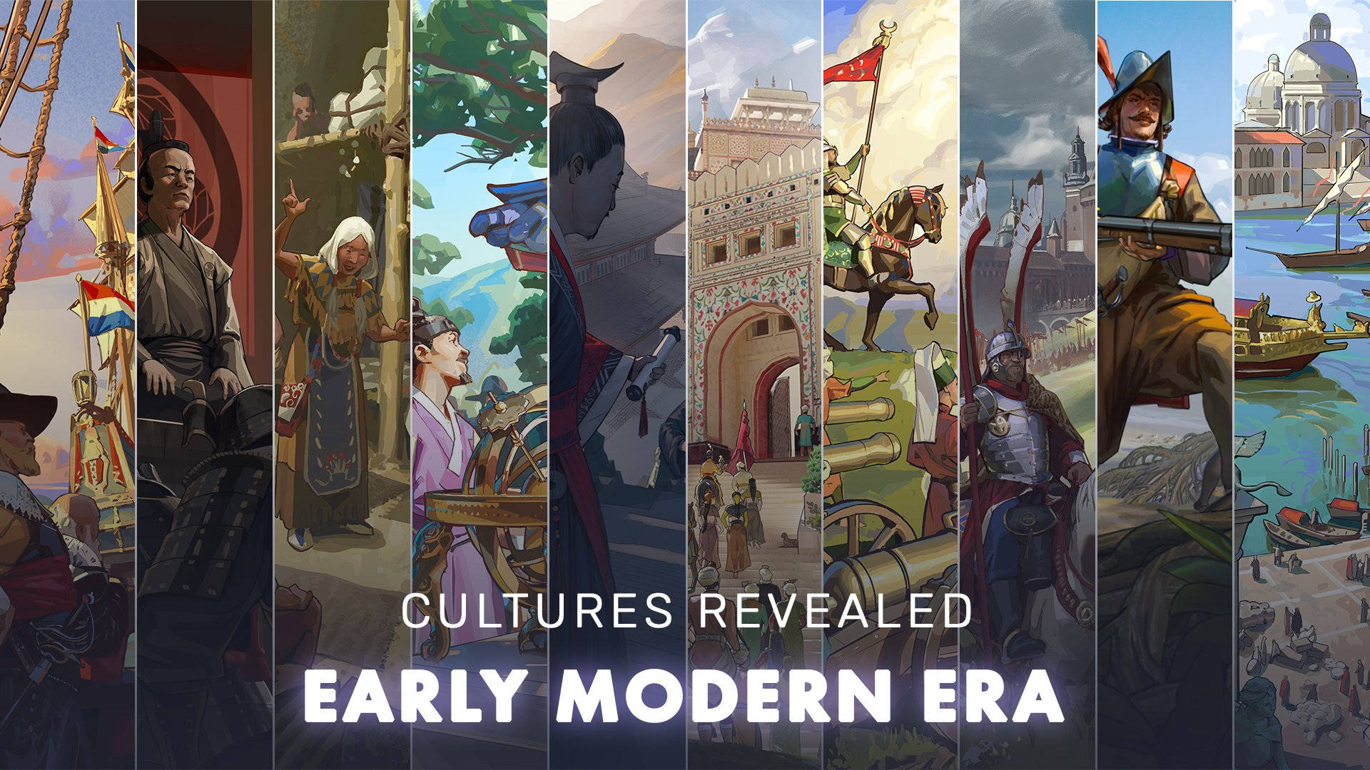 Humankind, Early Modern Era, illustrated scenes, Full HD Desktop Wallpaper