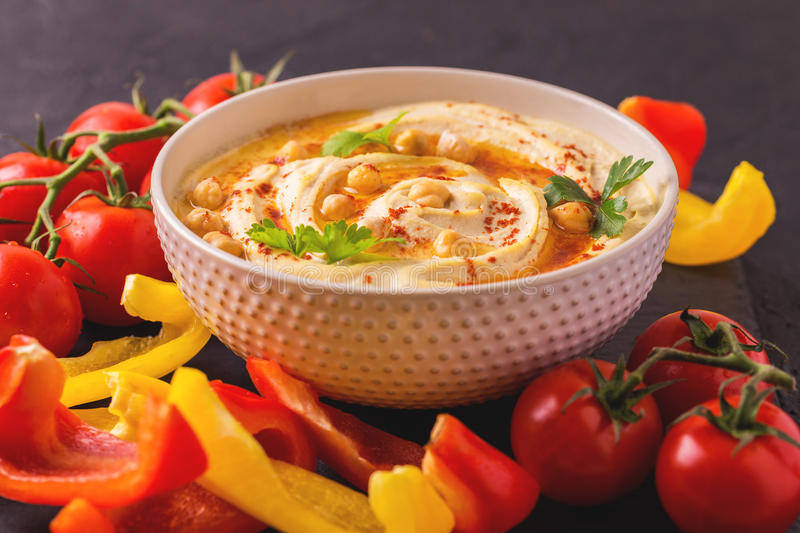 hummus, chickpeas, paprika, SD Desktop Wallpaper