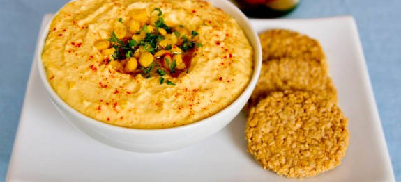 hummus, paprika, parsley, SD Desktop Wallpaper