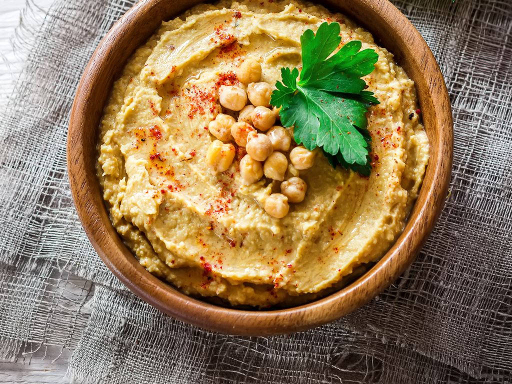 hummus, paprika, chickpeas, SD Desktop Wallpaper