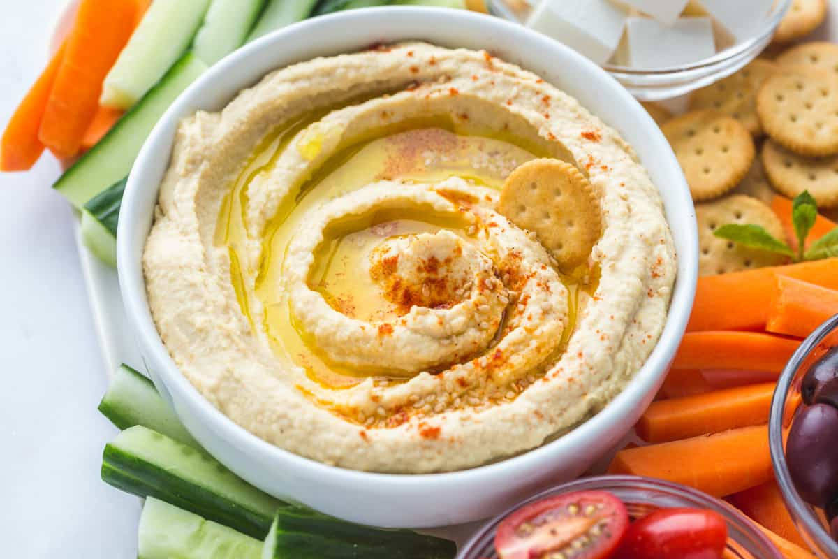 hummus, olive oil, paprika, SD Desktop Wallpaper