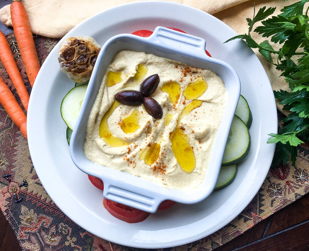 hummus, cucumbers, olive oil, SD Desktop Wallpaper