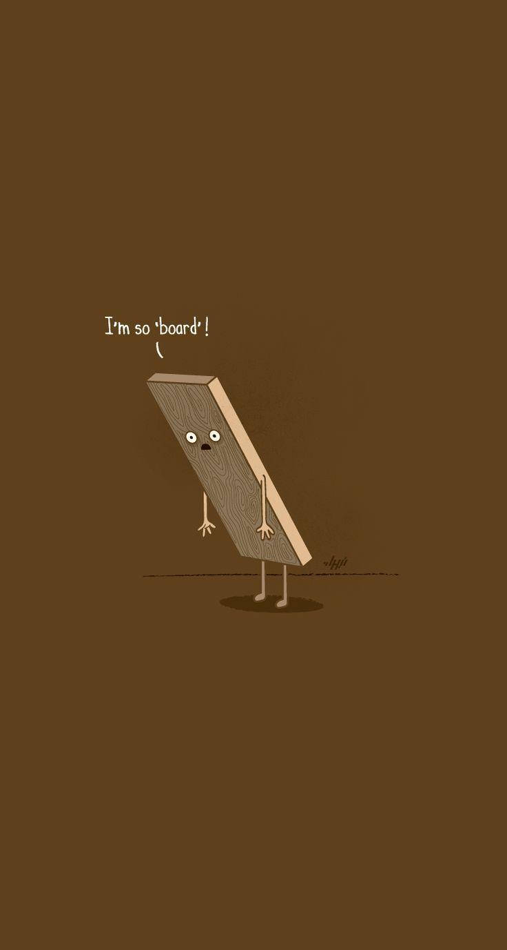 cartoon wooden plank, arms legs and face, brown background, HD Phone Wallpaper