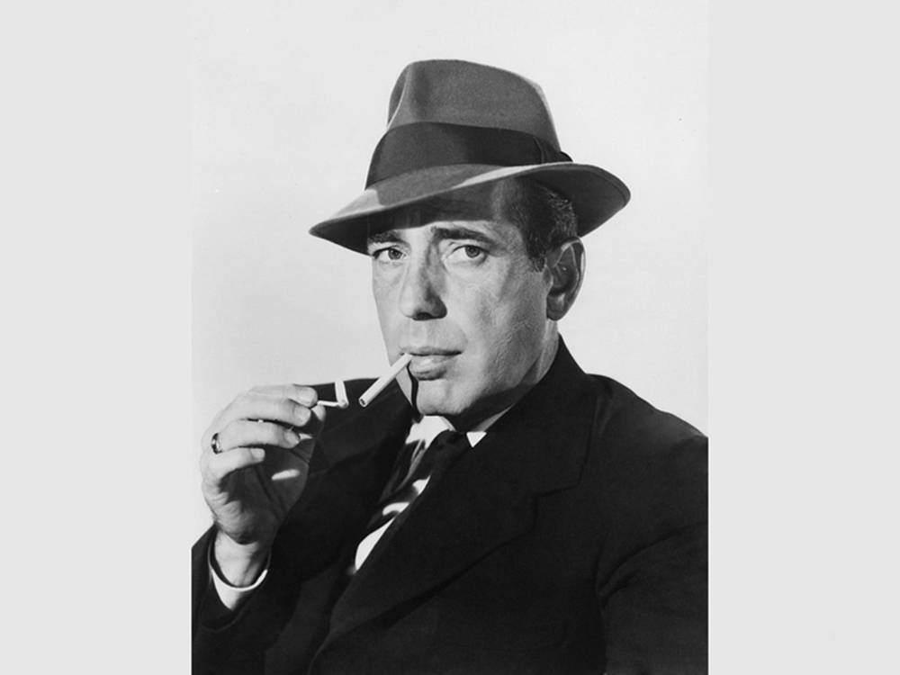 fedora, Humphrey Bogart, cigarette, SD Desktop Wallpaper