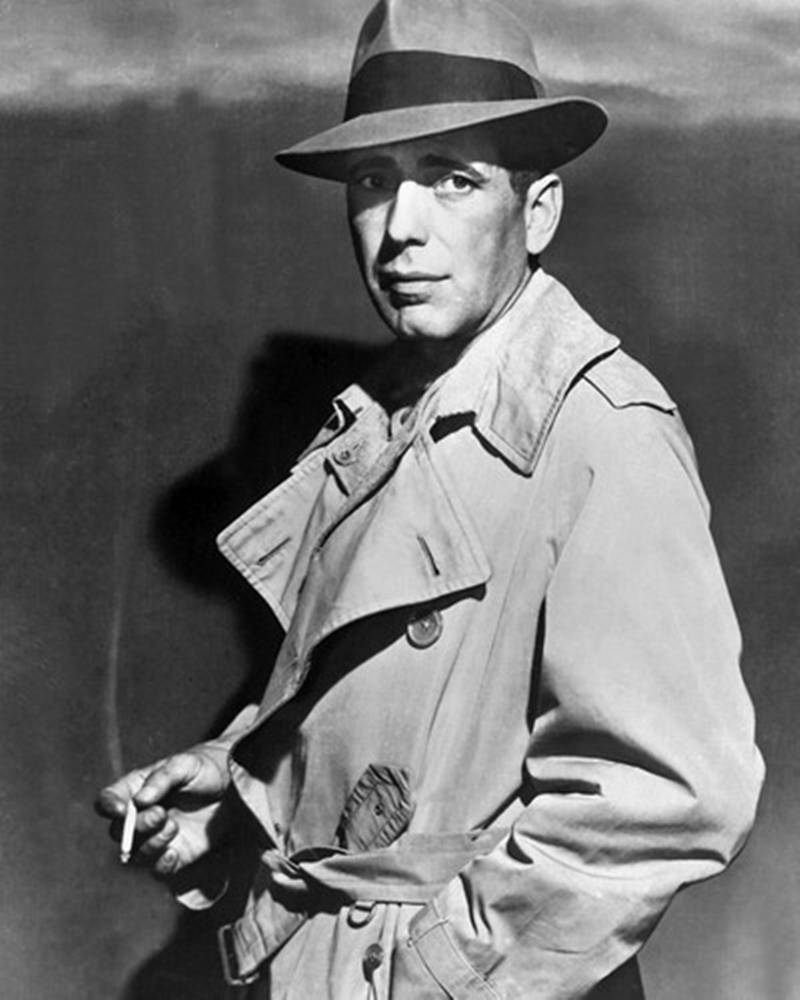 trench coat, fedora, cigarette, SD Phone Wallpaper