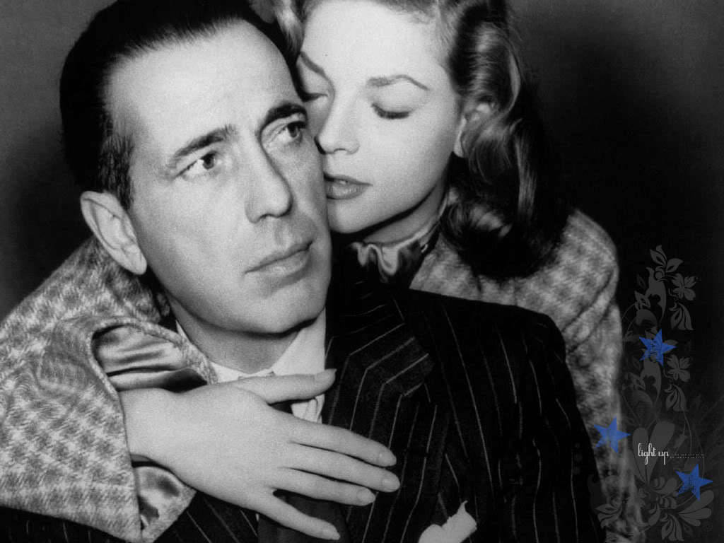Humphrey Bogart, pinstripe suit, black and white vintage photo, SD Desktop Wallpaper