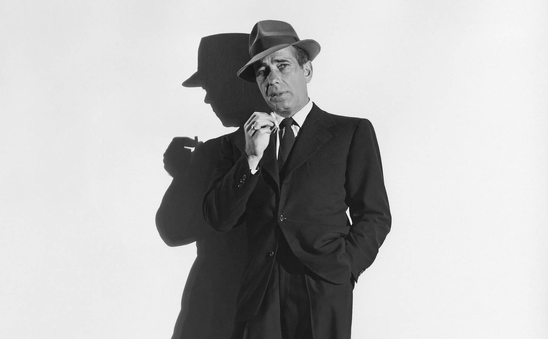 Humphrey Bogart, fedora, suit, HD Desktop Wallpaper