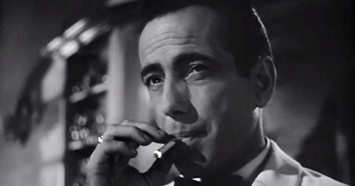 Humphrey Bogart, cigar, suit, SD Desktop Wallpaper