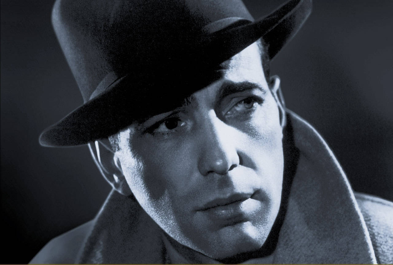 Humphrey Bogart, fedora, trench coat, HD Desktop Wallpaper