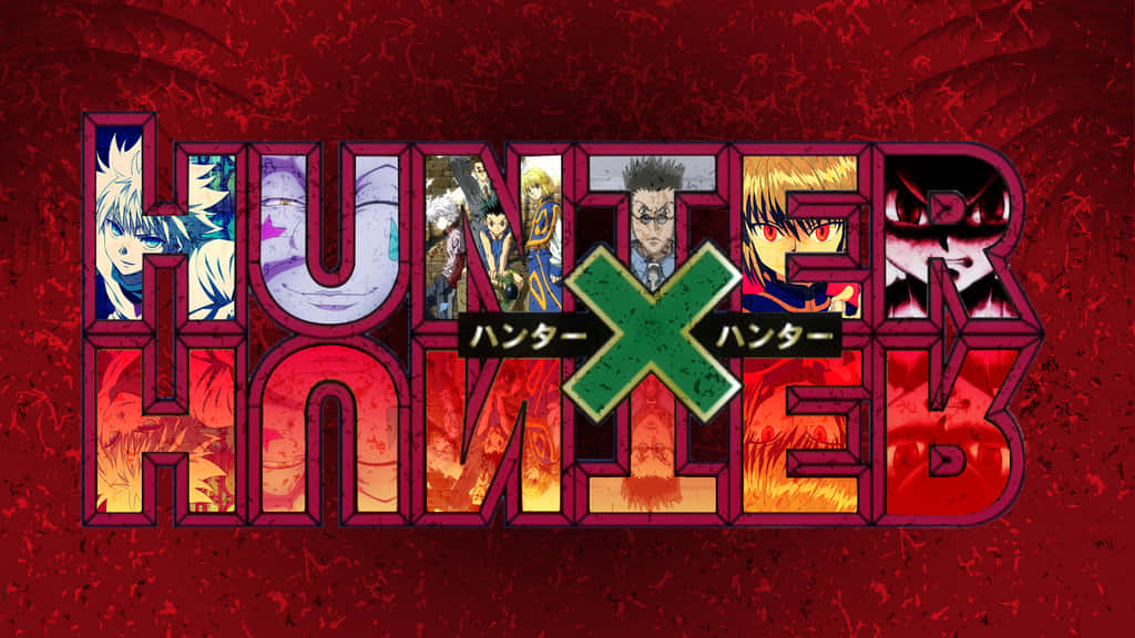 Hunter X Hunter, Fiery Logo, red and orange, SD Desktop Wallpaper