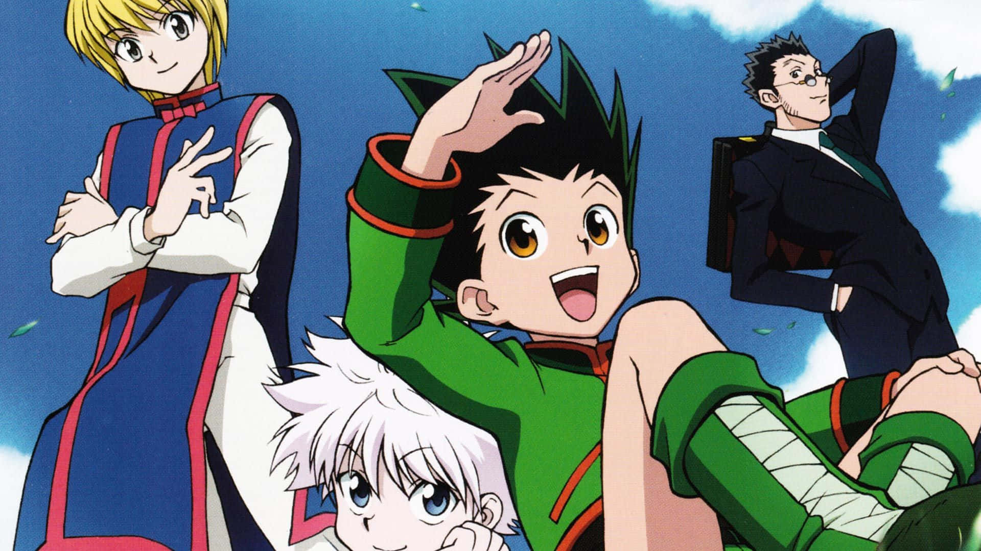 Hunter X Hunter, laptop, anime characters, Full HD Desktop Wallpaper