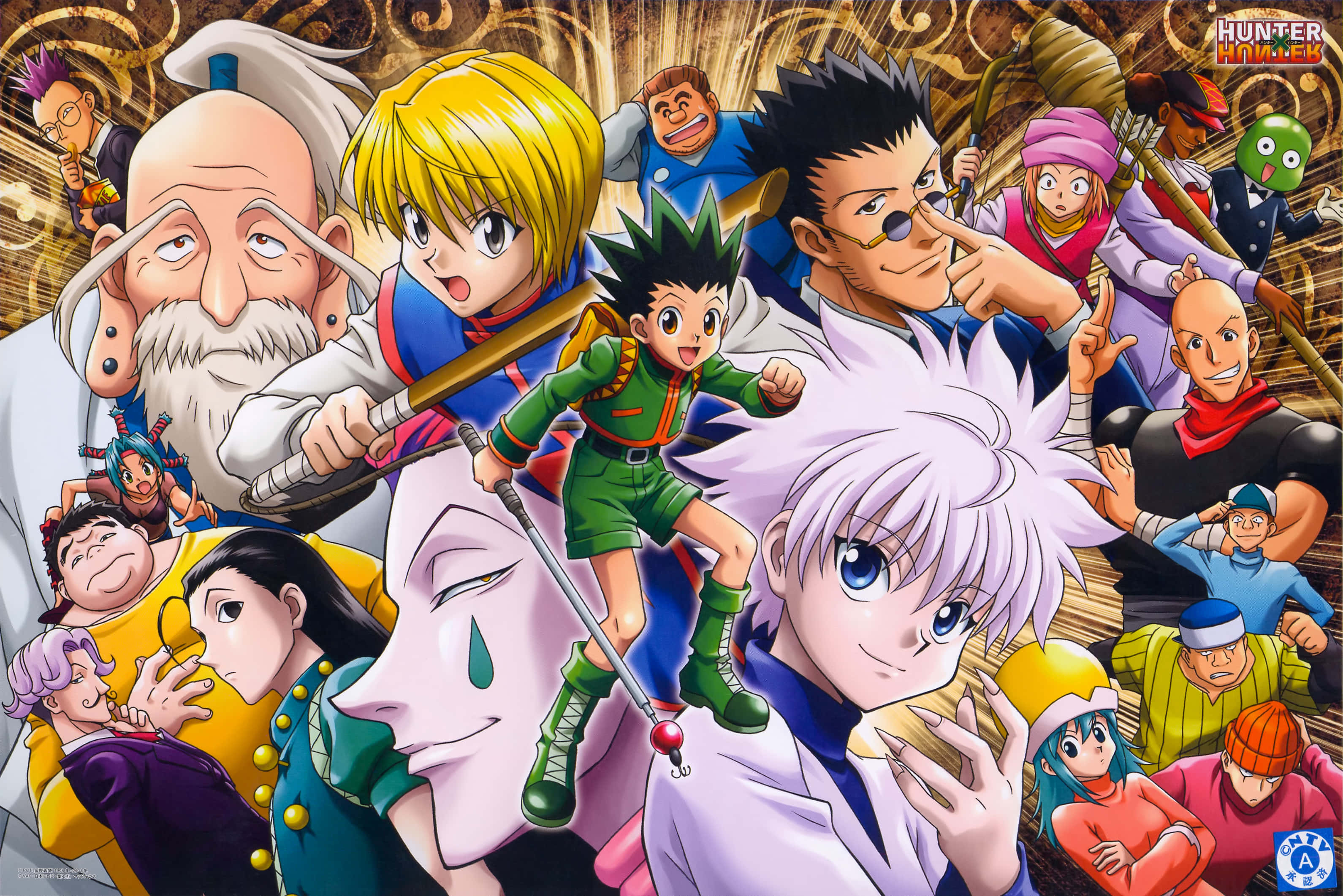 Hunter X Hunter, anime collage, characters, 2K Desktop Wallpaper