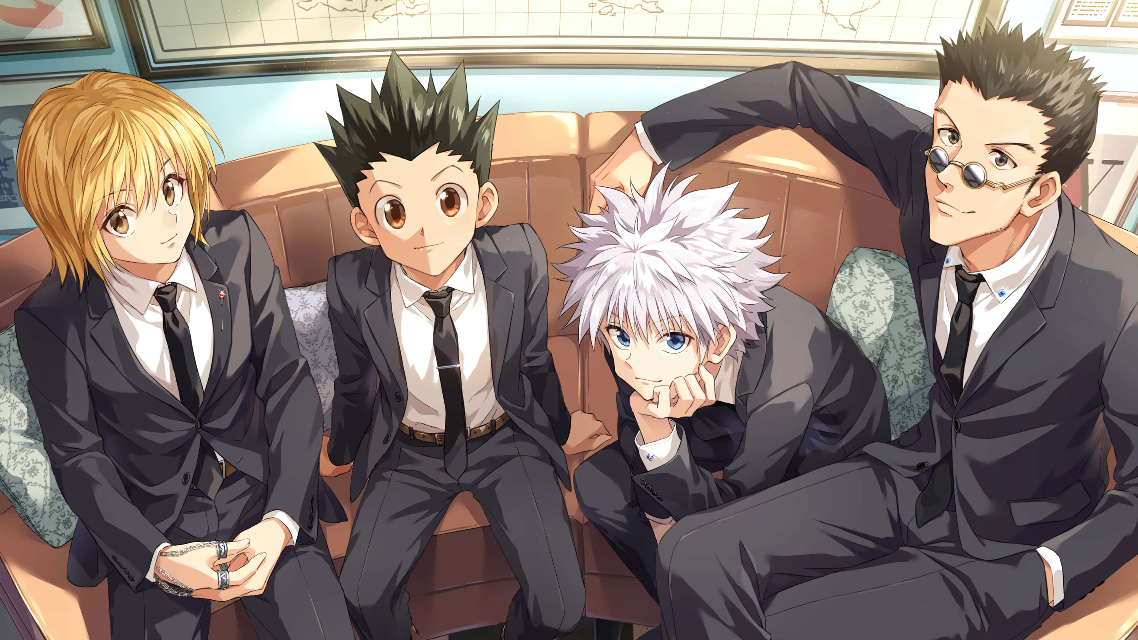 Hunter X Hunter, laptop, anime boys, 4K Desktop Wallpaper