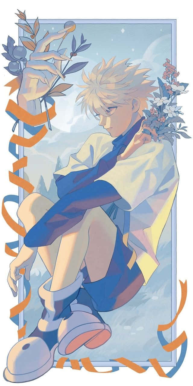 Hunter X Hunter, anime boy, spiky blonde hair, HD Phone Wallpaper