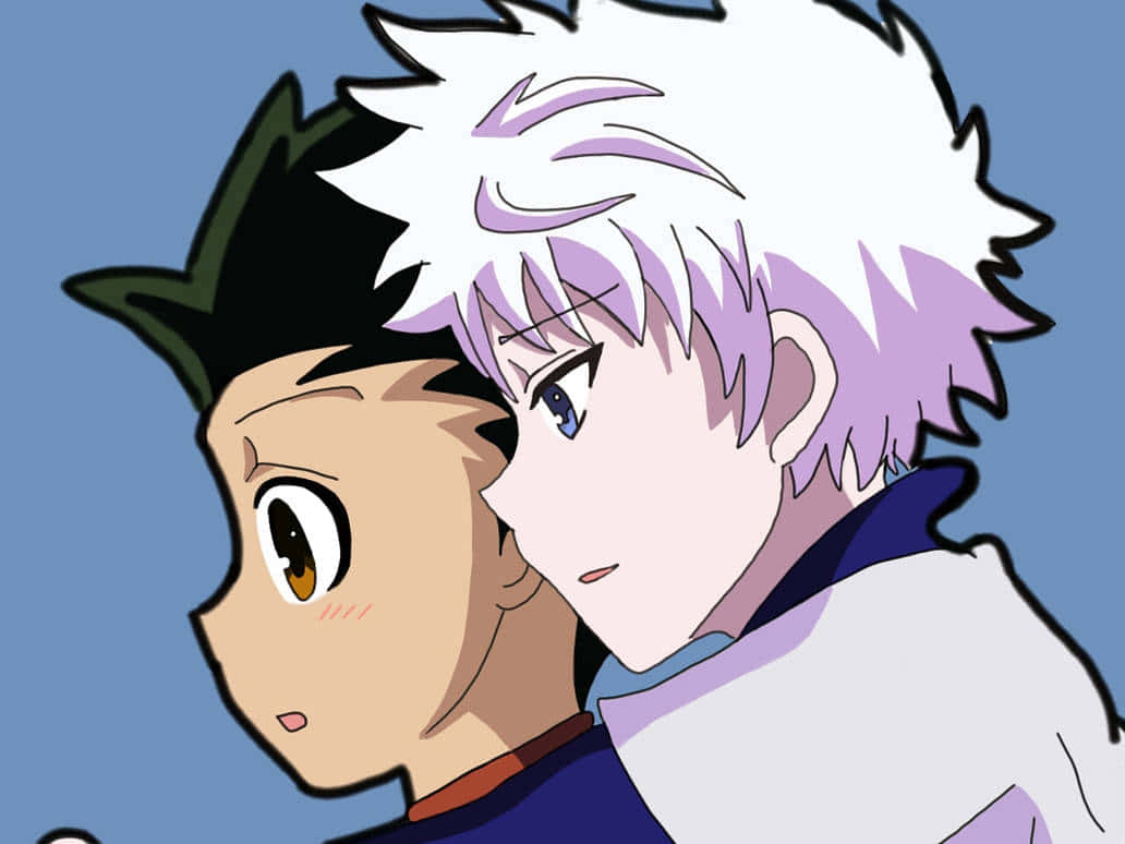 Hunter X Hunter, spiky hair, black, SD Desktop Wallpaper