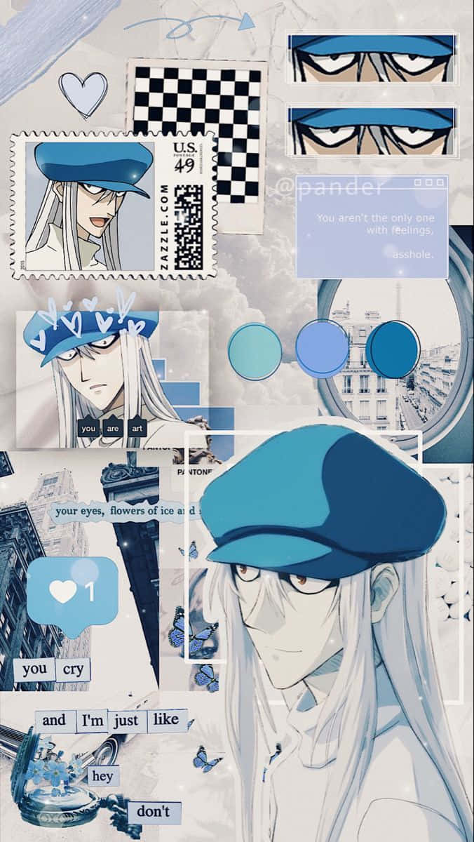 Hunter X Hunter, Kite, blue hat, SD Phone Wallpaper