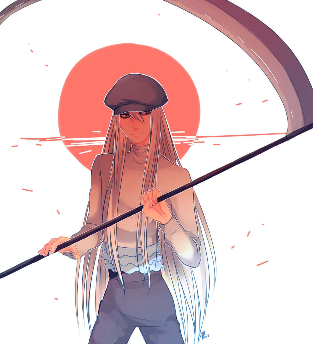Kite, Hunter x Hunter, scythe, SD Phone Wallpaper