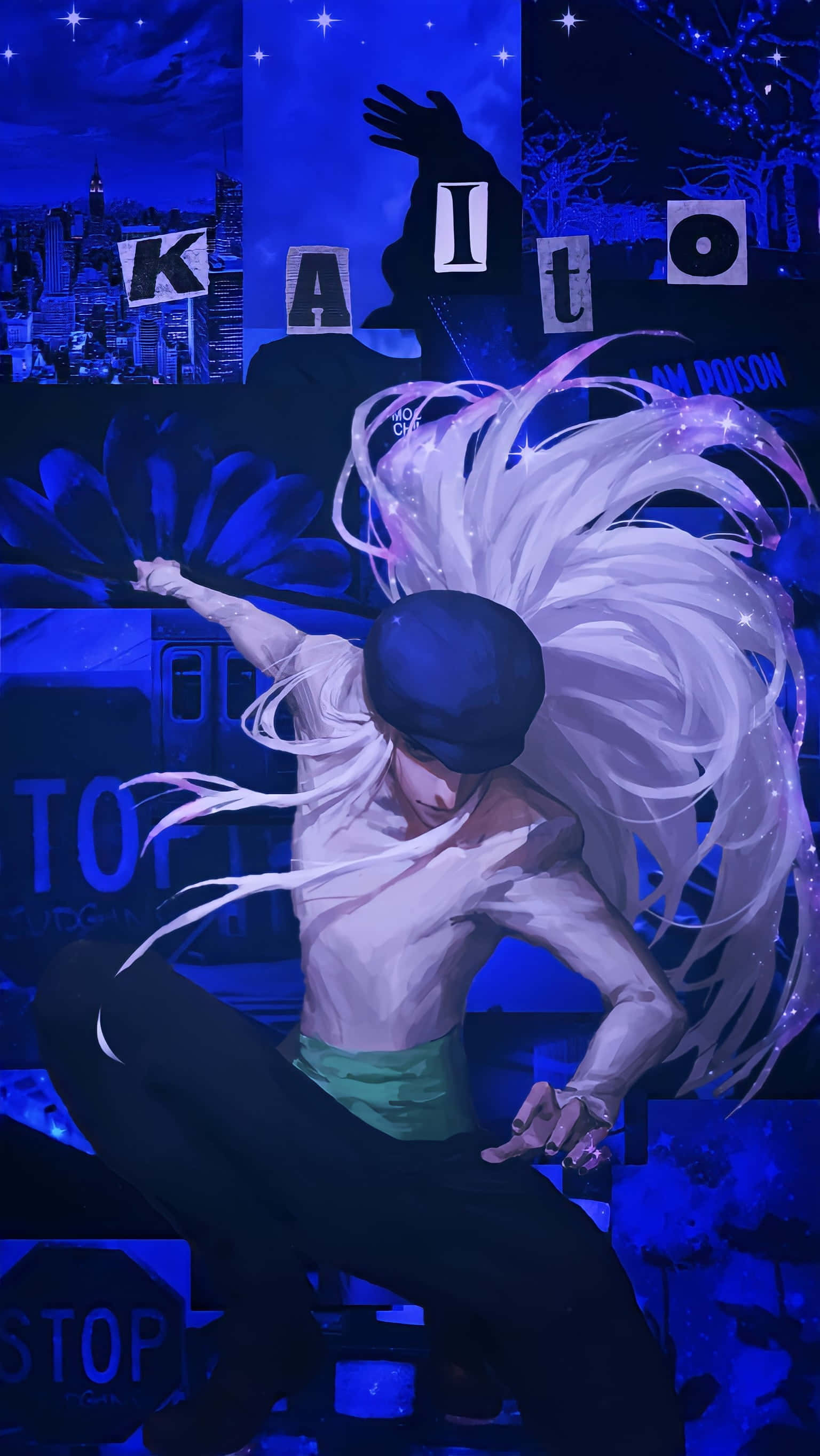 Kite, Hunter X Hunter, white hair, 2K Phone Wallpaper