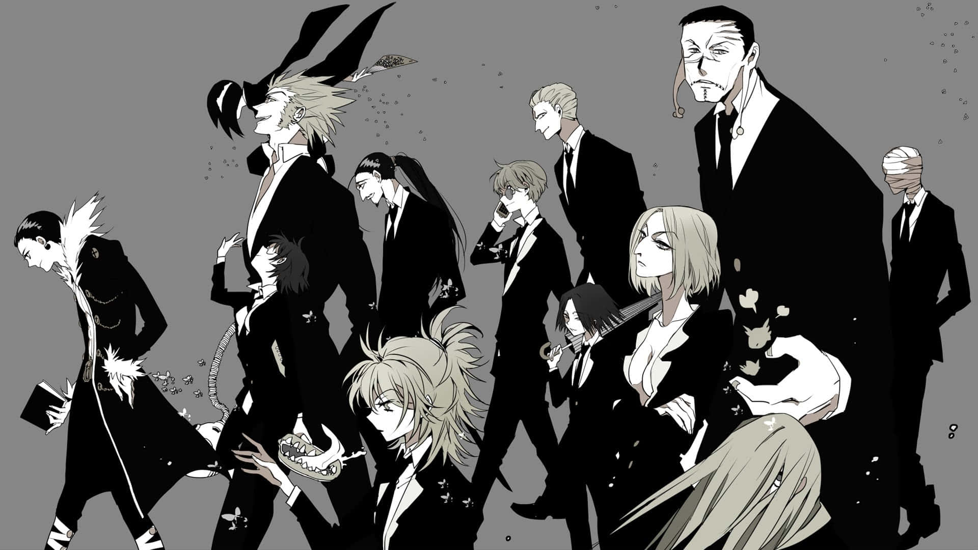 Hunter X Hunter, anime group, diverse characters, Full HD Desktop Wallpaper