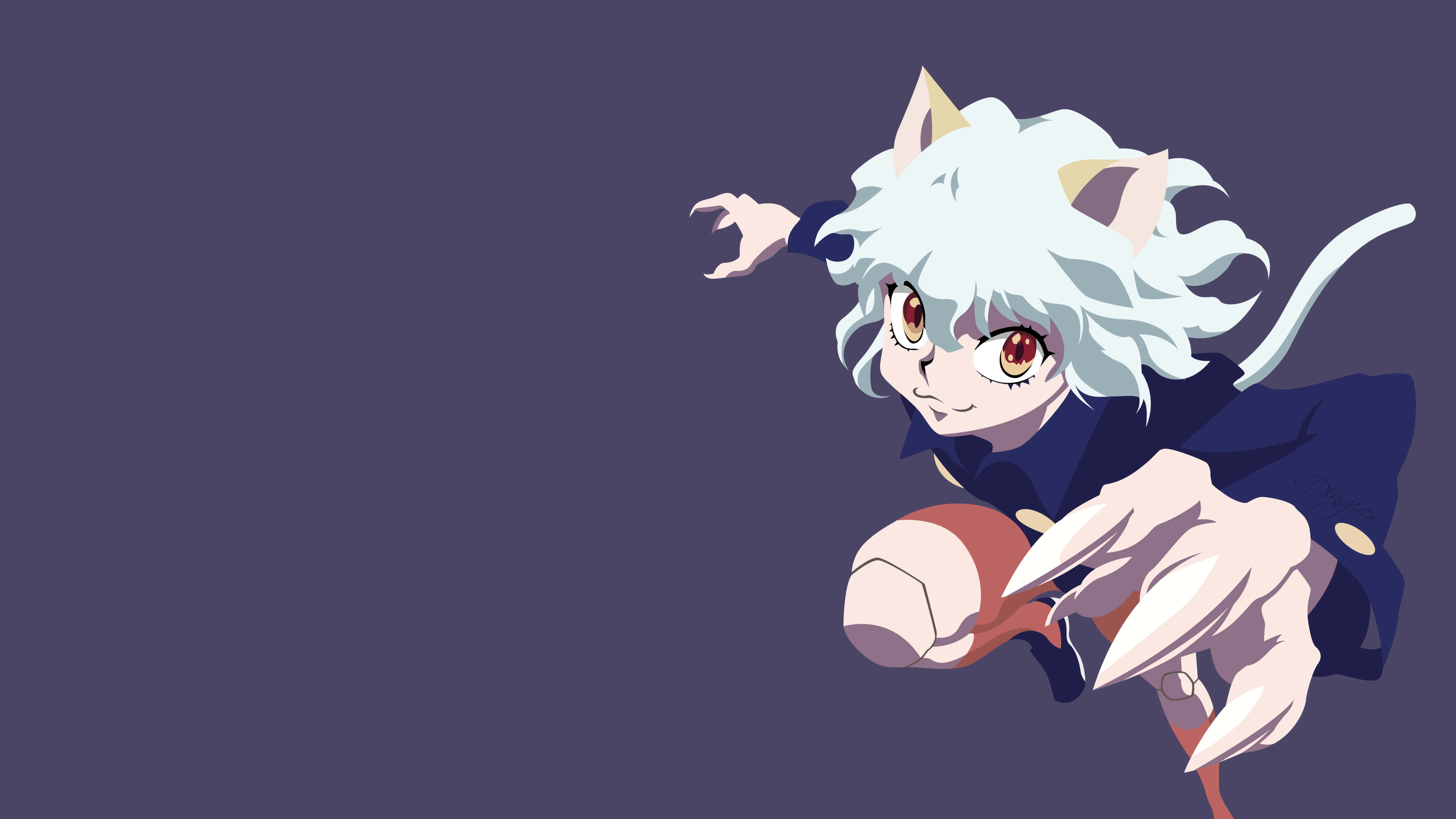 Hunter X Hunter, anime girl, cat-eared, 4K Desktop Wallpaper