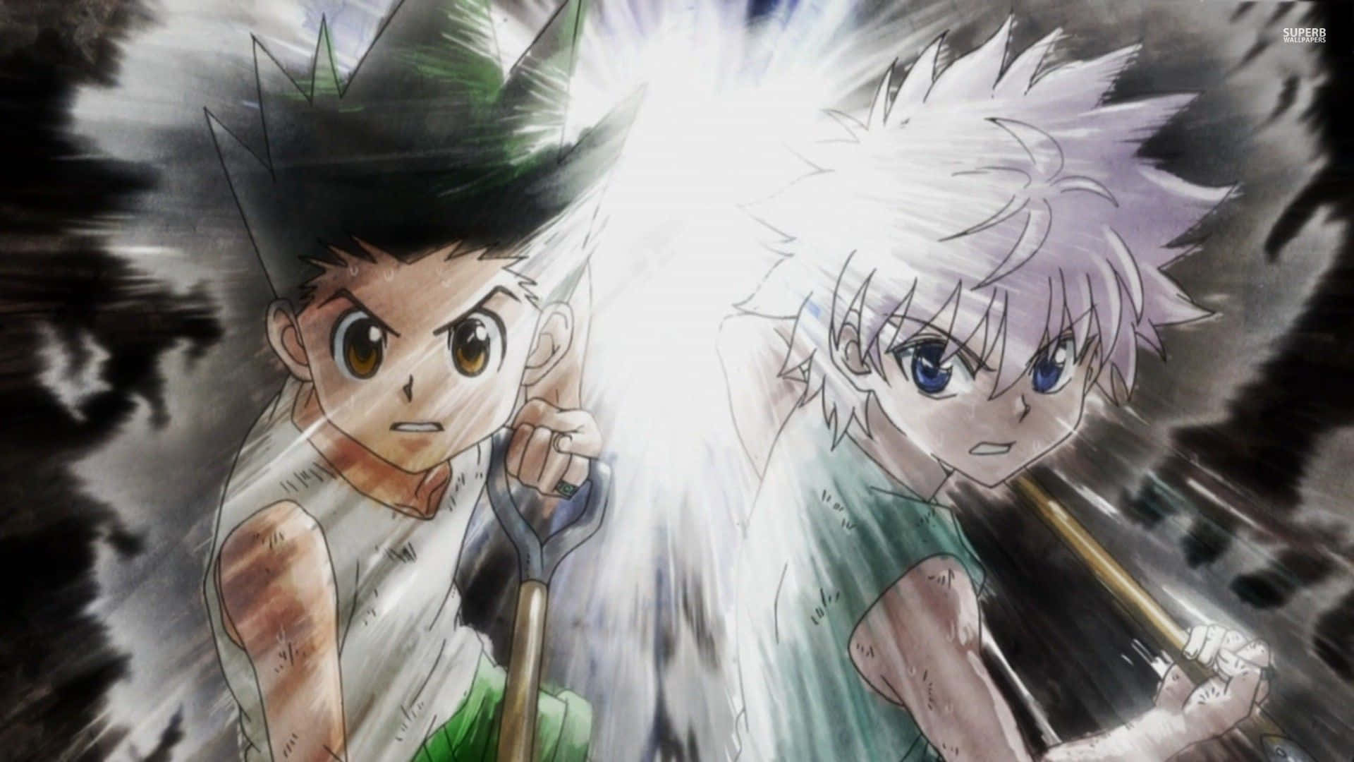 Hunter X Hunter, anime boys, spiky hair, Full HD Desktop Wallpaper