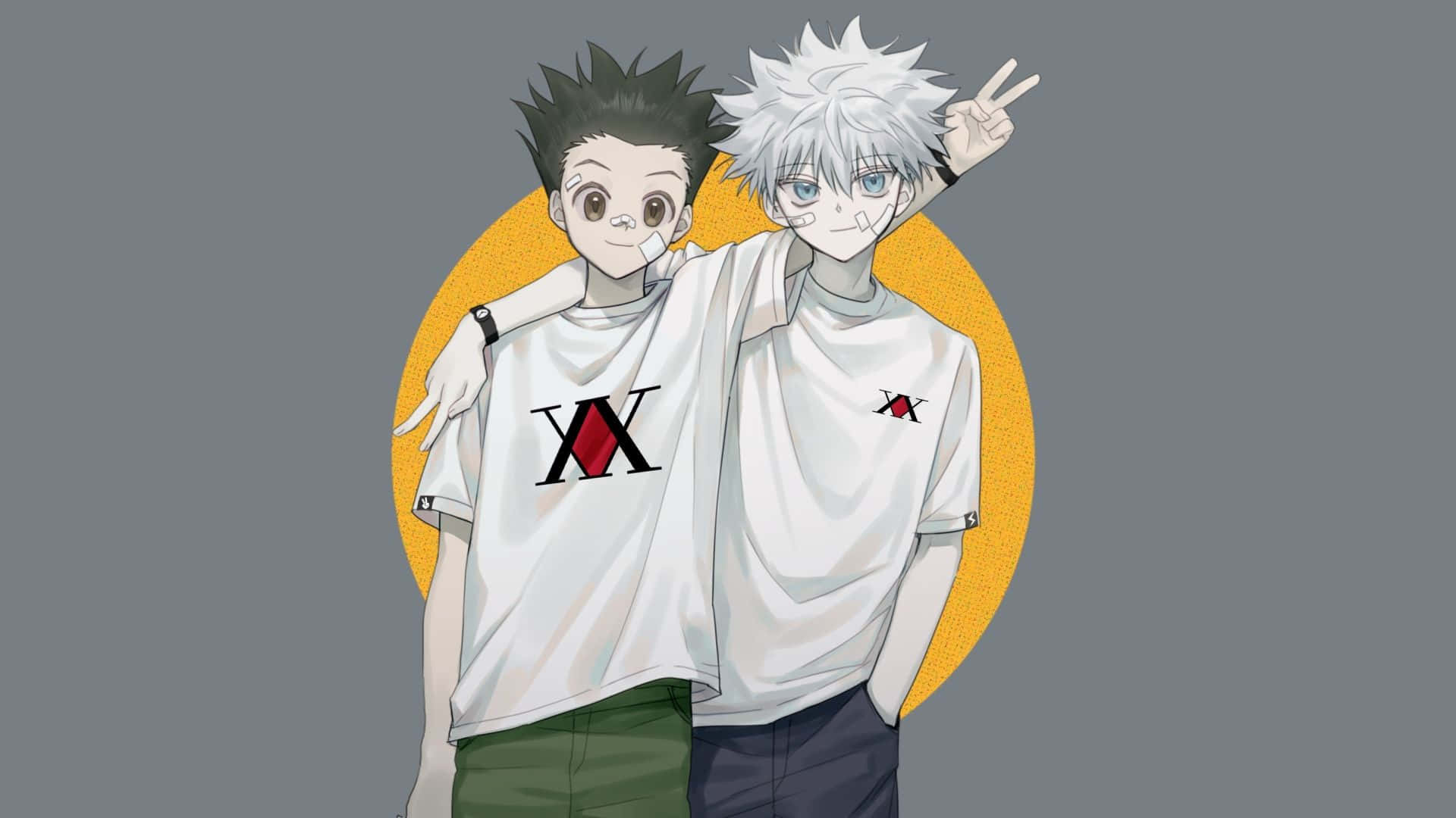 Hunter X Hunter, anime boys, spiky hair, Full HD Desktop Wallpaper