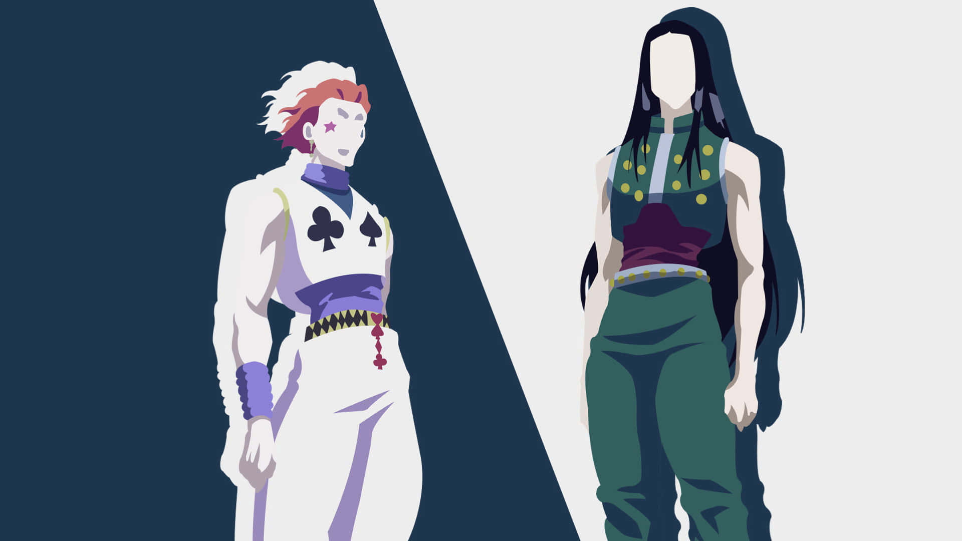 Hunter X Hunter, minimalist, anime characters, Full HD Desktop Wallpaper