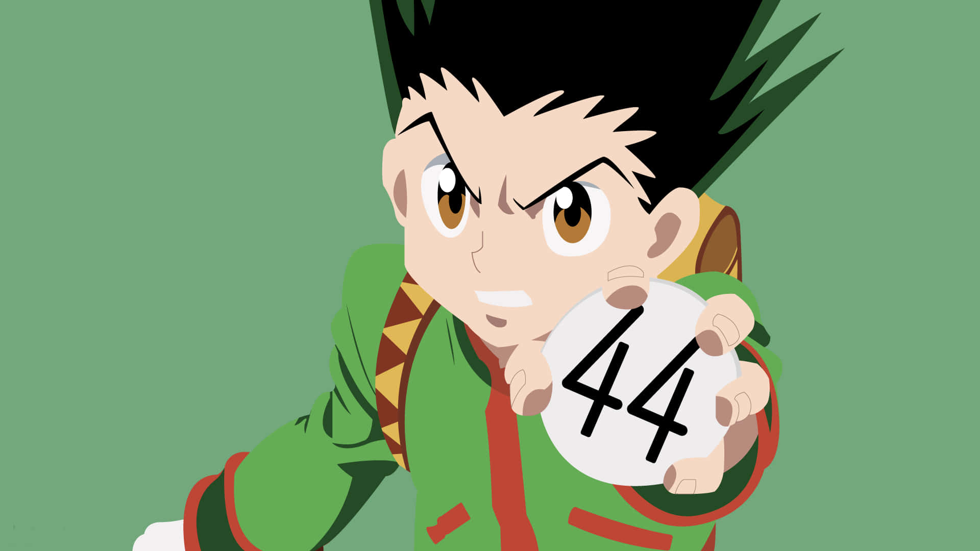 Hunter X Hunter, spiky black hair, white ball, Full HD Desktop Wallpaper