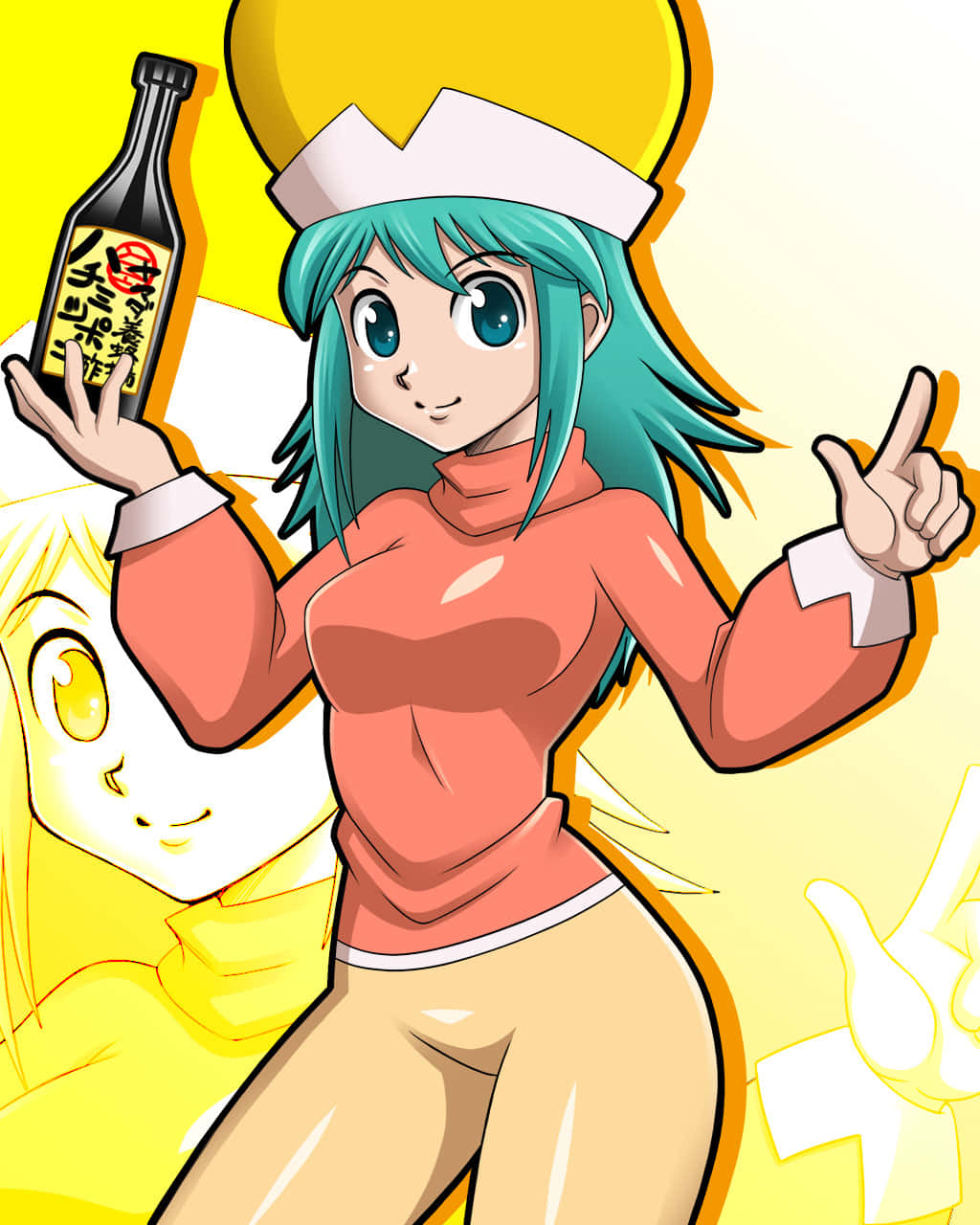 Hunter x Hunter, Ponzu, teal hair, HD Phone Wallpaper