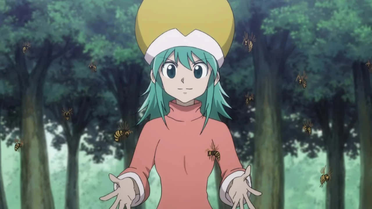 Hunter X Hunter, Ponzu, teal-haired, HD Desktop Wallpaper
